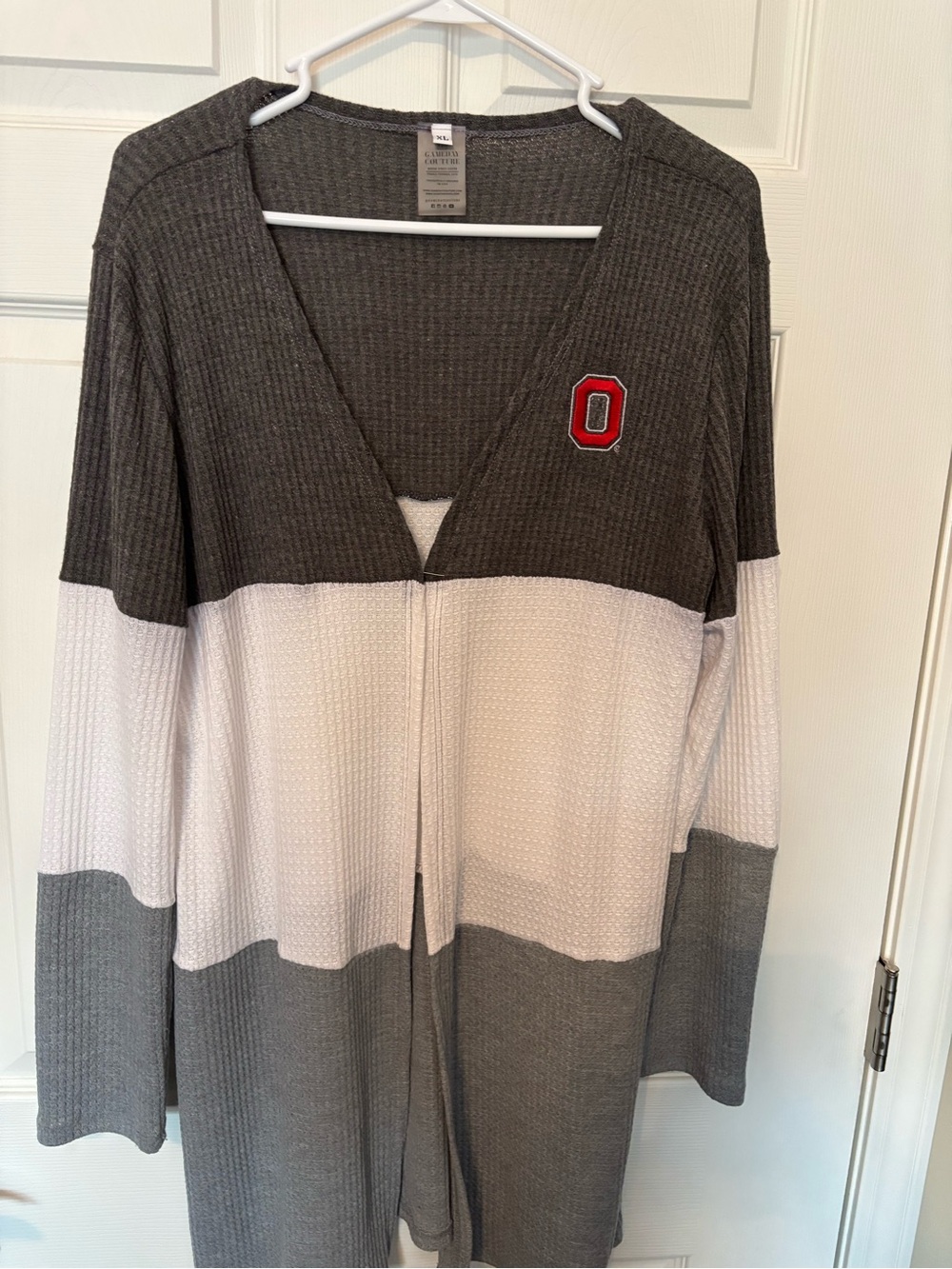 OSU Cardigan - Gray and White